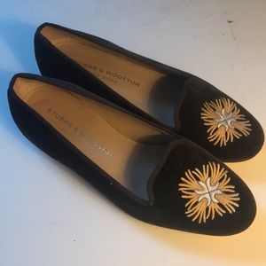 Stubbs and Wootton shoes. Velvet brown.